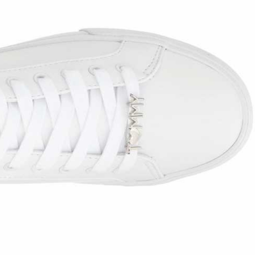 Tommy Hilfiger Shoes White Alune Lace Up Size 8 EUC - Picture 8 of 12